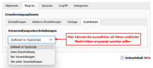 Screenshot TYPO3 Inhaltselement News-Artikelliste Veranstaltungseinschränkungen.png