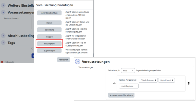 Datei:Kurszertifikat Voraussetzung Nutzerprofil.png