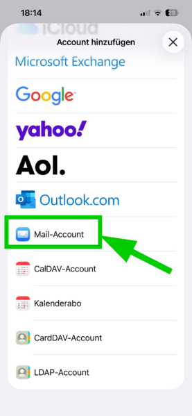 Datei:Mail einrichten unter iOS 05.png